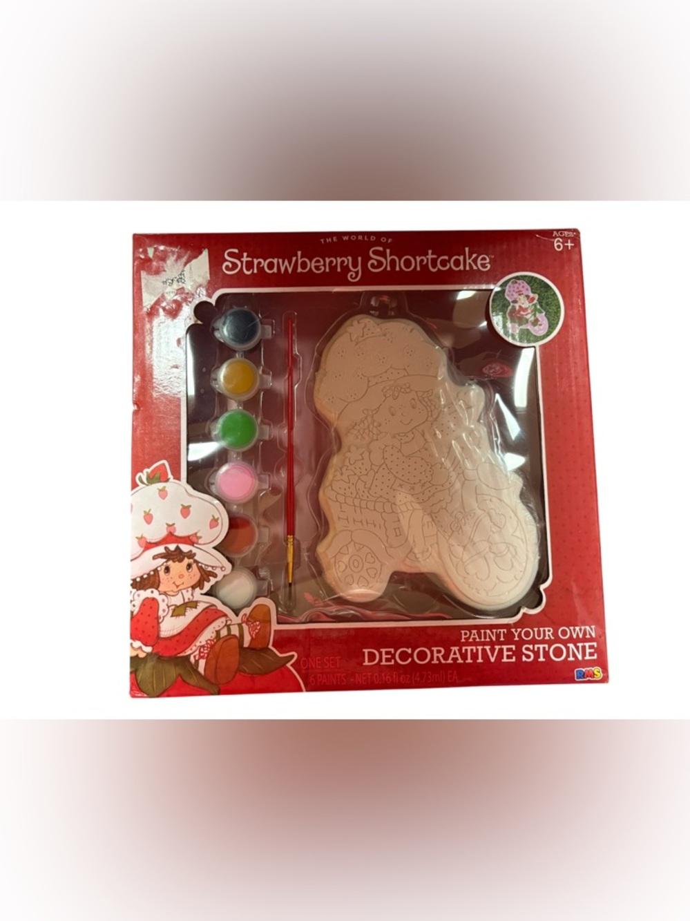 Strawberry Shortcake Paint Your Own Decorative Stone Kit NWT
